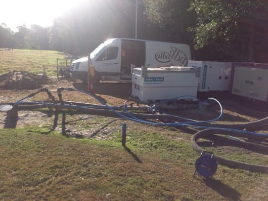 Ejector dewatering system on site@2x Ejector dewatering system on site@2x